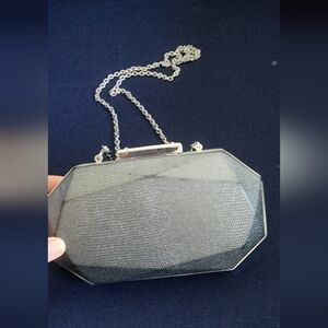 Elegant Silver Evening Clutch